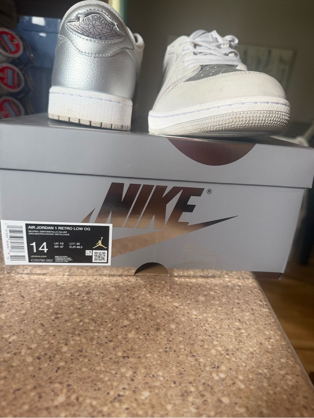 Jordan Air Jordan 1 Retro Low OG Silver White